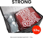 NZ home Insulated Bags for Food Delivery (XL Plus) Grocery Shopping Cooler Bag, Pizza Delivery, Hot & Cold Catering Tote, Reusable, Foldable & Heavy Duty (2 Pack, Orange)