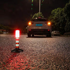 Twinkle Star Emergency Roadside Flares Kit LED Safety Strobe Road Warning Light Highway Beacon Alert Flare with Magnetic Base, Detachable Stand, Solid Storage Case (Set of 2)