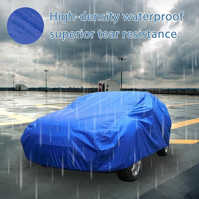 Heavy Duty Waterproof Tarp 10x20 FT, 6 Mil Thick Tarpaulin Cover with Reinforced Edges & Grommets - for Outdoor Camping, Roof, Boat, RV, Pool, Tent - Includes Utility Rope