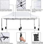 Yaheetech Heavy Duty Pop Up Canopy Tent, 10x20 Commercial Instant Shelter Tent for Wedding, Parties, Adjustable Outdoor Canopy with Wheeled Carry Bag, 6 Sandbags & 10 Stakes, White