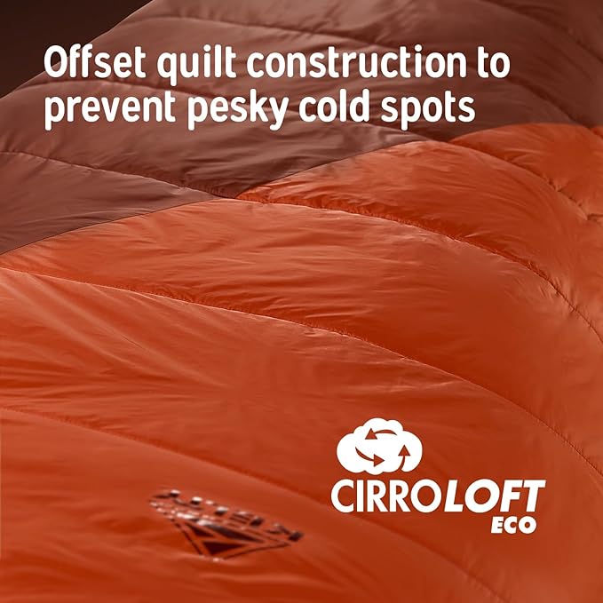 Kelty Cosmic Synthetic Fill 0 Degree Backpacking Sleeping Bag, Regular – Compression Straps, Stuff Sack Included