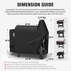 Grill Cover for Pit Boss 820 Deluxe/Pro 850,[900D Strong Tear-Resistant] Rip-Proof Pellet Smoker Cover for Pitboss,Waterproof Grill Cover for Pit Boss Pro Series 820/850,Competition 820/850