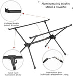 Naturehike FT11 Height Adjustable Camping Table, Ultralight Aluminum Roll Up Table with Carry Bag, Portable Backpacking Camp Table for Hiking Picnic Fishing Beach
