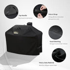 Pellet Grill Cover for Camp Chef DLX 24, SmokePro 24, PG24, SG24, Woodwind Pellet Grills, Heavy Duty Waterproof Outdoor Barbeque Grill Accessories