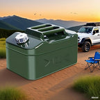 2.5 Gallons Metal Water Can 10liters Stackable Container, Portable Suitable for Outdoor Travel, Car Camping, Emergency Backup (Not For Drinking Water)
