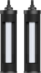[New Upgraded Ultrafiltration] AQUA CREST Black Water Filter, Replacement for Berkey® BB9-2® Black Purification Elements, Berkey® Gravity Water Filter System, 2 Pack