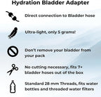 Hydration Bladder Adapter for Sawyer Squeeze Water Filters, 2 Pack – Quick Connect Reservoir Filler, Ultralight & Leak-Free for Backpacking & Hiking