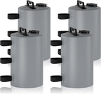 Canopy Water Weights Bag, 88 lb Tent 4 Leg Weights Bag, Portable 10L Water Bag Windproof Fixed Canopy Weights Bag, for Outdoor Pop Up Tent, Canopies, Gazebo, Shelter, 4 Pack (10L Gray)