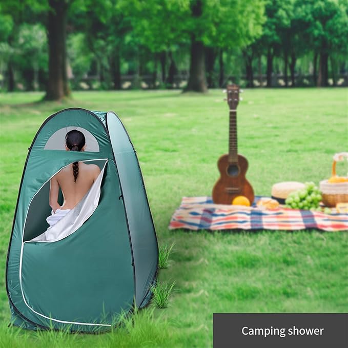 Changing Room Dressing Tent, Portable Pop Up Toilet Shower Tent, Camping Shelter Tent, Pop Up Privacy Tent, with Carry Bag, for Outdoor, Camping, Beach, Hiking, Fishing