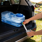 Dicunoy Camping Water Container, 2.6 Gallon Portable Water Jug with Spigot, Thick Water Dispenser Brick with Wide Filler Opening for Hiking, Picnic, Vehicle, Outdoor, Emergency, Hurricane Supplies