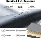 Self Inflating Sleeping Pad with Foot Pump, 2 Inch Thick Memory Foam Camping Pad, Quick Inflation Air Mattress for Camping, Hiking, Car Travel, and Outdoor Adventures, Grey