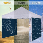 COOSHADE Instant Canopy SunWall 10x10 Canopy SideWall for Pop up Canopy Tent, 1 Pack Sidewall Only, Navy Blue