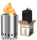 Tabletop Fire Pit - Smokeless 6 Inch Table Top Firepit for Outside Small Portable Fire Pits with Carry Bag Mini Pellet Stove for Camping Backyard Patio Garden Picnic