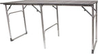 GCI OUTDOOR Slim-Fold Table | Portable Outdoor 4 Person Dining Table, Heat Resistant Aluminum Tabletop, Perfect for Barbecues, Camping, Picnics & Tailgating