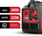 PowerSmart 3600-Watt Portable Inverter Generator, Quiet Technology, RV Ready 30A Outlet, Camping, Home use