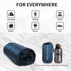 Down Camping Blanket - Lightweight, Packable, Warm & Puffy Outdoor Travel Quilt for Sleep, Hiking, Backpacking, Stadium, Festivals, Water-Resistant Sleeping Bag 55"x79"