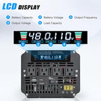 LVYUAN 5000 Watt Power Inverter 48V to 110V 120V for Vehicle, Solar Inverter System, Heavy Duty, RV, Truck, Off Grid,Camping with 4 AC Outlets, LCD Display, Wireless Remote Control, Car Power Inverter