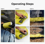 FLEXTAILGEAR Portable Sleeping Pad with Electric Air Pump, 9.4 R-Value Self Inflating Sleeping Pad, Ultralight Air Mattress for Camping, Backpacking, Hiking, Travel