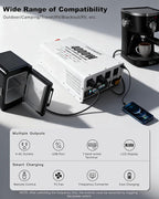 4000W Power Inverter 12V to 110V/120V, Solar Inverter Remote for RV Camping Off-Grid Solar Inverter Systems