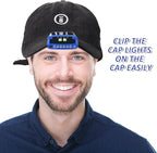 Mudder LED Clip on Cap Lights USB Rechargeable Cap Flashlight Clip Waterproof Ultra Bright Hat Flashlight Headlamp for Fishing Camping Hand Work