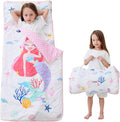 Toddler Nap Mat with Pillow and Blanket, Extra Large Rolled Napping Mats,Slumber Bags for Boys Girls,Kids Sleeping Bag for Daycare, Preschool Travel Camping