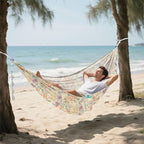 Flowers and Alpacas Hammocks for Camping with Hanging Rope Indoor Hammock for Camping & Hiking Essential