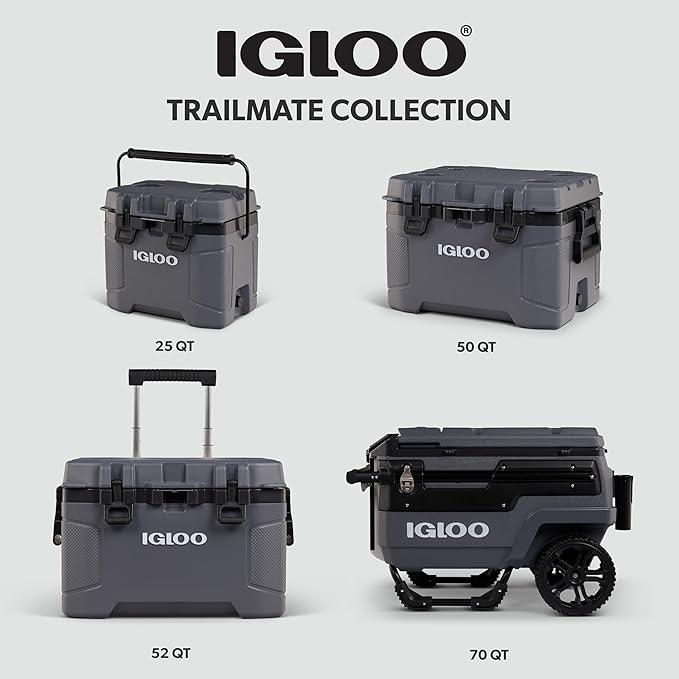 Igloo Trailmate Journey 70Qt Wheeled Cooler | Insulated Hard Shell Ice Chest