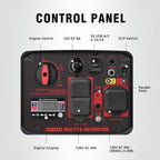 3800 Watt Portable Inverter Generator with CO Protect, Super Quiet Generator for Home Use, Camping, RV and Trailer, Gas Powered, EPA Compliant