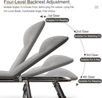 Folding Cot, Folding Bed, Camp Bed, Portable Bed for Adults, 4-Position Adjustable Folding Cot Bed, Outdoor and Indoor 200kg/440lbs Max Load Lounge Chair(Small)