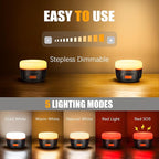 Rechargeable LED Camping Lantern 1000LM, 300H Runtime, 6400mAh, IPX5 Waterproof Tent Light for Camping, Hiking, Power Outages, Home, Emergency Use - Wireless Remote Edition,Orange