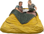 Kelty Tru.Comfort Doublewide 20 Degree Sleeping Bag – Two Person Synthetic Camping Sleeping Bag for Couples & Family Camping