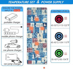 Heated Sleeping Bag pad, 3 Adjustable Temperature Levels, Heated Sleeping Bag Liner for Cold Weather Backpacking or Hiking, Multi USB Power Supported (Christmas Tree, 76" x 24")