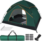 Pop Up Tents for Camping, 2-3 Person Camping Tent 60s Automatic Easy Setup Dome Tent, Waterproof Family Camping Tents, Lightweight Tents for Camping Hiking Backpacking Fishing Hunting