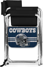 Picnic TIME NFL Unisex-Adult NFL Sports Chair with Side Table, Beach Chair, Camp Chair for Adults