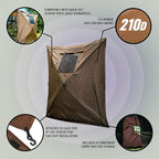 Clam Quick-Set Wind & Sun Panels – 2-Pack Brown Accessory for Screen Shelter – Outdoor Sidewalls for Shade & Privacy – Durable Poly-Oxford with Carry Bag – Tent Not Included