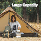 3F UL GEAR Blue Mountain 1/2Person Camping Poleless Tent, 3/4Seasons Waterproof Tent, Easy Set Up Hiking, Backpacking Silicon Coated Tent Shelter
