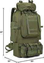 100L Camping Hiking Backpack,Molle military Tactical rucksack backpack,Waterproof Lightweight Hiking Backpack