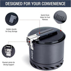 Alocs 1.4L Camping Pot, Lightweight Camping Cookware with Heat Exchanger, Portable Durable Camping Essentials Cooking Set for Backpacking Hiking Traveling