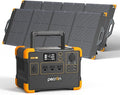 Pecron E600LFP Portable Solar Generator with 2x200W Solar Panel, 614Wh LiFePO4 Battery Backup, Power Station for Camping, Emergency, RV, Off-Grid Living
