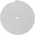 6mm White Diamond Braid Nylon Rope, Paracord All Purpose Utility Rope Nylon Twine for Crafts,Cargo,Tie-Downs,Camping,Indoor Outdoor Use(1/4inch,25ftx1 Hank)