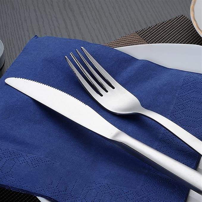 Silverware Flatware Sets Cutlery Sets Stainless Steel Knife Fork Spoon Mixed Cutlery Sets Western Tableware Dinnerware Cutlery Set Camping Travel Picnic Flatware Supplies