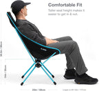 Helinox Sunset Chair Lightweight High-Back Collapsible Camping Chair Coyote tan, 3.4Ibs Outdoor Chairs, Picnic Chair, Portable Camping Chair, with Side Pockets