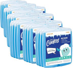 Cool Coolers by Fit & Fresh Slim Ice Packs, Quick Freeze Space Saving Reusable for Lunch Boxes or Coolers, Clear Blue Kids Ice (Pack of 48)