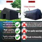 SAYOK 26FT Inflatable Nightclub House Disco Light Nightclub Tent with LED Color Lighting Suitable for Birthday Parties/Friend Gatherings/Family Celebration Parties for Inflatable Club Tent