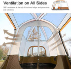 Camping Tent Waterproof Instant Tent 4-6 Person, Family Cabin Tents, 2 Rooms, Portable Instant Tents with Removable Rainfly, Automatic Tent for Campin