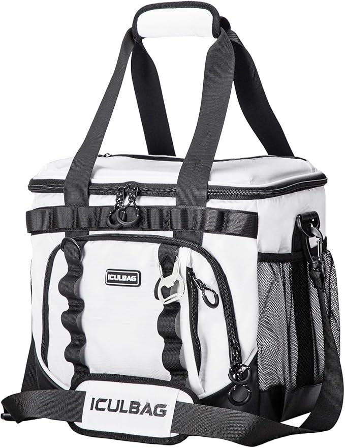Soft Travel Coolers Bags Insulated Cooling 16hour for Camping Hiking Beach Travel Soft Sided Insulated Cooler Bag 20/48Cans for Women Men