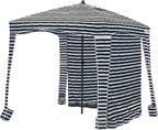 Qipi Beach Cabana - Easy to Set Up Canopy, Waterproof, Portable 6' x 6' Beach Shelter, Included Side Wall, Shade with UPF 50+ UV Protection for Kids, Family & Friends