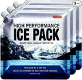 Reusable Ice Packs for Coolers Long Lasting Gel Freezer Packs for Cooler Bag Lunch Box,Keeps Food Cold Fresh (3 Pack, L(9.8"x9.8"))