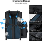 Hanke Backpack Cooler, 40 Cans Soft Leak Proof Picnic Backpack, Portable 2 Insulated Compartments Cooler Backpack Water Resistant for Lunch Beach Travel Camping Picnic Hiking,Black
