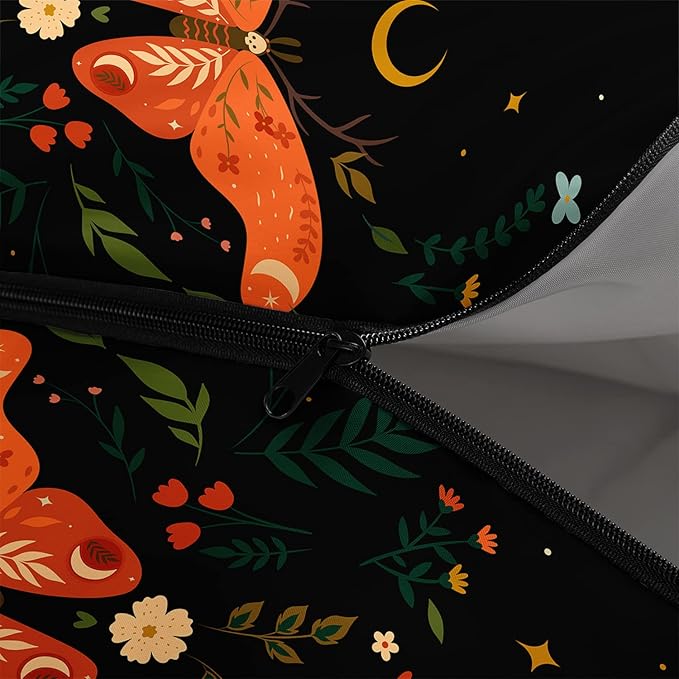 HOSIMA Butterfly Sleeping Bags for Adults and Kids for Camping,Black Gothic Ultralight Sleeping Bag for Cold Weather Summer.